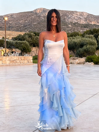 Elegant Blue Sweetheart Mermiad Long Prom Dress Ideas, Evening Party Dresses,WGP1649