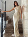 Elegant White Jewel Mermaid Party Prom Dresses,Evening Dress Online, WGP814