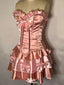Elegant Strapless Sweetheart Sheath Short Mini Homecoming Dress,EPT622