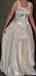 Gorgeous Spaghetii Strap A-line Long Prom Dress Ideas, Evening Party Dresses,WGP1807