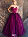 Elegant Purple Sweetheart A-line Strapless Sleeveless Party Prom Dresses,Evening Dress Online, WGP836