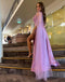 Unique Lavender One-Shoulder Mermaid Long Prom Dress Ideas, Evening Party Dresses, WGP2027
