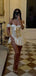 Sexy White Off Shoulder A-Line Short Mini Homecoming Dress,Birthday DressEPT656
