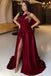 Elegant Green One-Shoulder Mermaid Long Prom Dress Ideas, Evening Party Dresses, WGP2030