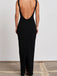 Elegant Black Mermaid Sabrina Backless Popular Long Evening Dresses, Formal Dresses, Birthday Party, WGP581