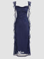 Shiny Navy Blue Mermaid Long Party Dress Prom Dresses,Evening Dress Online, WGP937