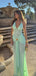 Sexy V-Neck Prom Gown Unique Ruched Waist Cutout Evening Dress,WGP2161
