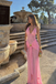 Sexy V-Neck Prom Gown Unique Ruched Waist Cutout Evening Dress,WGP2161
