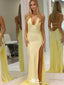 Sexy V-neck Halter Strap Mermaid  Long Prom Dress Ideas, Evening Party Dresses ,WGP1094