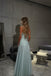 Elegant Green Off-Shoulder A-Line Long Prom Dress Ideas, Evening Party Dresses, WGP1585