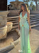 Sexy V-Neck Prom Gown Unique Ruched Waist Cutout Evening Dress,WGP2161