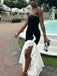 Formal Straight Across Strapless Mermaid Long Prom Dress Ideas, Evening Party Dresses,WGP1286