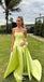 Elegant Green Strapless A-line Long Party Dress Prom Dresses,WGP995