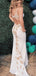 Elegant V-neck Spaghetti Strap Mermaid Long Prom Dress Ideas, Evening Party Dresses,WGP1312