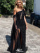 Sexy One-shoulder Unique Mermaid Long Prom Dress Ideas, Evening Party Dresses,WGP1320