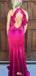 Elegant Halter Unique Mermaid Long Prom Dress Ideas, Evening Party Dresses,WGP1321