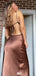Casual Spaghetti Strap V-neck Backless Mermaid Long Prom Dress Ideas, Evening Party Dresses,WGP1332