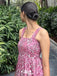 Casual Spaghetti Strap A-line Unique Long Prom Dress Ideas, Evening Party Dresses,WGP1335