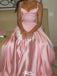 Elegant Spaghetti Strap A-line Unique Long Prom Dress Ideas, Evening Party Dresses,WGP1348