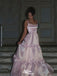 Elegant Spaghetti Strap A-line Long Prom Dress Ideas, Evening Party Dresses,WGP1366