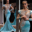 Stylish Blue Mermaid Long Party Dress Prom Dresses,Evening Dress Online, WGP913