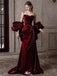 Charming Red Spaghetti Strap A-Line Long Prom Dress Ideas, Evening Party Dresses,WGP1728