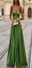 Gorgeous Green A-Line Sweetheart Spaghetti Straps Maxi Long Party Prom Gowns,Evening Dresses,WGP387