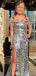 Casual Spaghetti Strap Square Mermaid Long Prom Dress Ideas, Evening Party Dresses,WGP1418