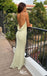 Elegant Light Yellow Mermaid Long Party Dress Prom Dresses ,WGP1031