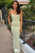 Elegant Light Yellow Mermaid Long Party Dress Prom Dresses ,WGP1031