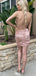 Elegant Spaghetti Strap Backless Sheath Short Mini Homecoming Dress,EPT338