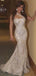 Sparkly White One-Shoulder Mermaid Long Prom Dress Ideas, Evening Party Dresses,WGP1884