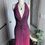 Unique Red V-Neck Mermaid Long Prom Dress Ideas, Evening Party Dresses,WGP1765