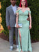 Elegant Off-shoulder Spaghetti Strap V-neck Mermaid Long Prom Dress Ideas, Evening Party Dresses,WGP1473