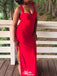 Casual V-neck Halter Mermaid Long Prom Dress Ideas, Evening Party Dresses,WGP1480