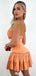 Elegant Tight Strapless A-line Short Mini Homecoming Dress,EPT369