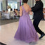 Unique Purple Halter Mermaid Long Prom Dress Ideas, Evening Party Dresses,WGP1830