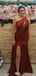 Elegant One-shoulder Mermaid Long Prom Dress Ideas, Evening Party Dresses,WGP1547