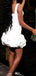 Unique Spaghetti Strap A-line Short Mini Homecoming Dress,EPT430