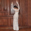 Elegant White Lace Long Sleeve Mermaid Long Prom Dress Ideas, Evening Party Dresses  , WGP1907