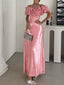Sparkly Pink Off-Shoulder Floral Mermaid Long Prom Dress Ideas, Evening Party Dresses,WGP1839