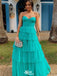 Sexy Green Sweetheart A-Line Long Sleeveless Long Party Prom Dresses,Evening Dress Online, WGP722