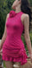 Elegant Halter Sheath Short Mini Homecoming Dress,EPT452