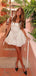 Elegant White Square Ball Gown&nbsp;Popular Cheap Short Homecoming Dresses, EPT256