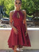 Elegant Halter Notched A-line Short Mini Homecoming Dress,EPT474