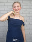 Casual Off-shoulder Sheath Short Mini Homecoming Dress,EPT489