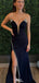 Sexy Strapless V-neck Notched Mermaid Long Prom Dress Ideas, Evening Party Dresses,WGP1623