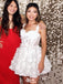 Elegant White Lace Sweetheart Ball Gown&nbsp;Popular Cheap Short Homecoming Dresses, EPT259