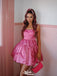 Gorgeous Spaghetti Strap A-line Short Mini Homecoming Dress,EPT495