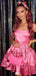 Gorgeous Spaghetti Strap A-line Short Mini Homecoming Dress,EPT495